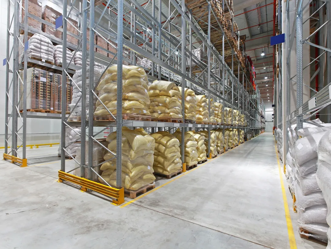 Photo of warehouse aisles